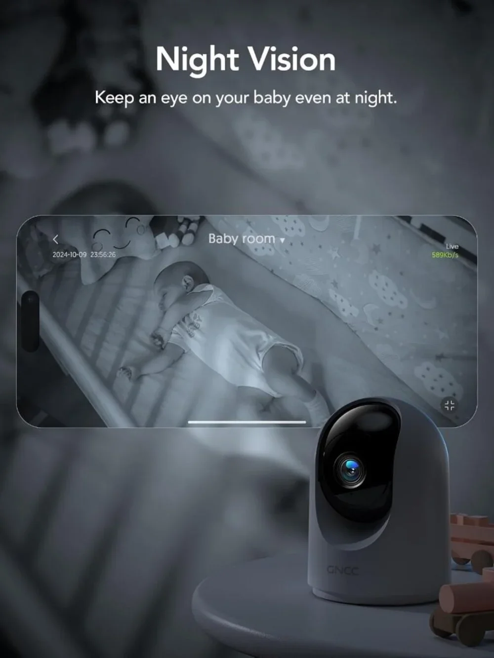 5G Indoor Security Cameras for Home - Pet/Dog/Baby Monitoring, 4-Pack with App